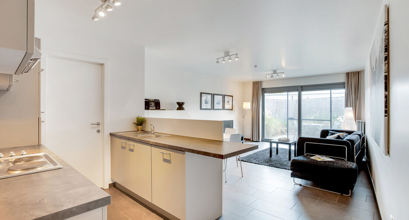 Gelijkvloerse verd. + tuin te huur in Geel